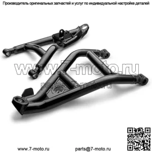 Atlas Pro 2" передние смещенные рычаги A для Can-Am Defender HD 10 / HD 10 6x6 2020+ (СМ. УСТАНОВКУ) | Черный | На 0,5" больше, чем стандартный | Регулируемые 24-миллиметровые поворотные блоки