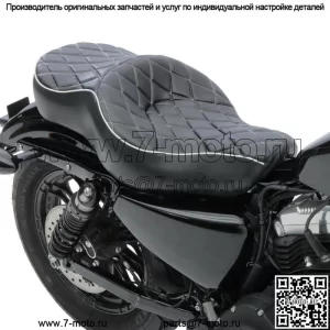 Водительское пассажирское двухместное сиденье для Harley Sportster Iron 883 XL 1200 Custom