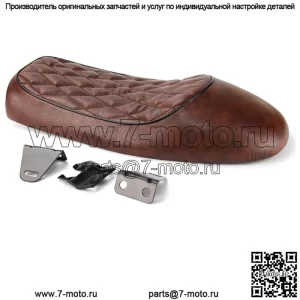 Мотоцикл Кафе Racer Сиденье Винтажное Плоское Седло Для Harley Honda CB Suzuki Yamaha
