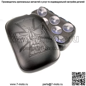 Пассажирское сиденье Pillion 8 присоска для Harley Softail Dyna Sportster XL Custom