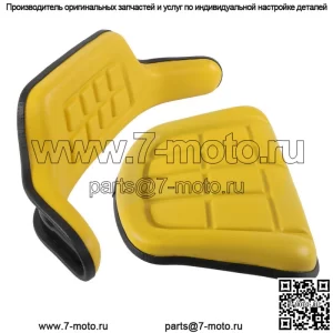 Комплект из 2 желтых подушек сиденья для экскаватора-погрузчика John Deere 310 310A 310B 401